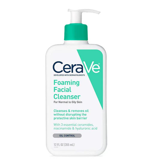 CeraVe Foaming Facial Cleanser, Normal To Oily Skin - 355ml