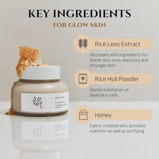 BEAUTY OF JOSEON Ground Rice and Honey Glow Mask