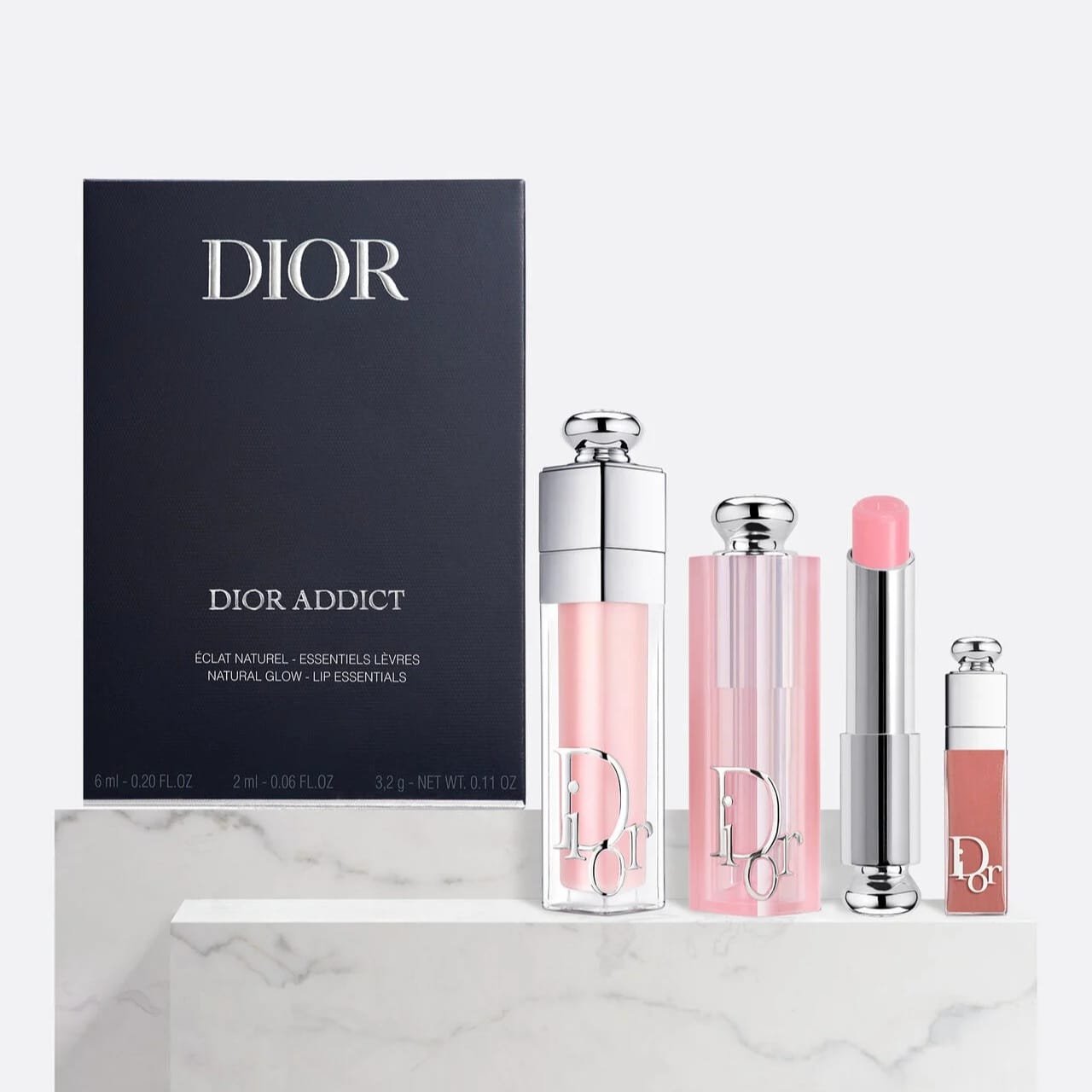 Dior 3 in 1 gift lip balm set original product,