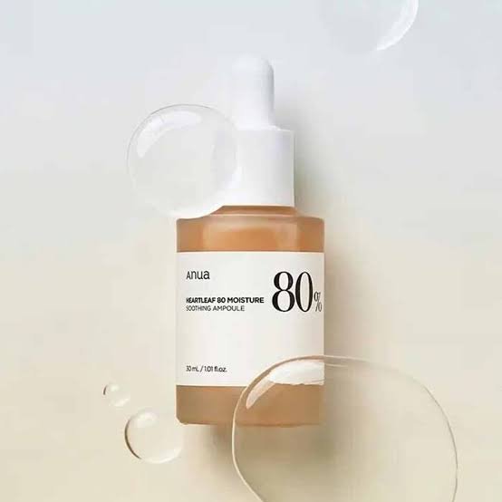Anua Houttuynia Cordata 80% Moisture Soothing Ampoule Korea -