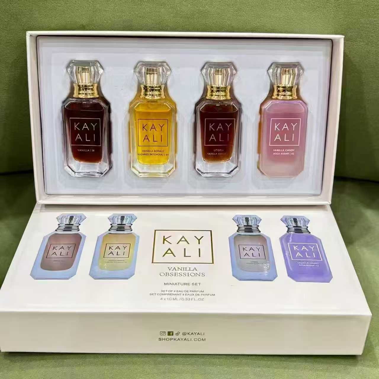 Kayali perfume gift set 4in1 with bag