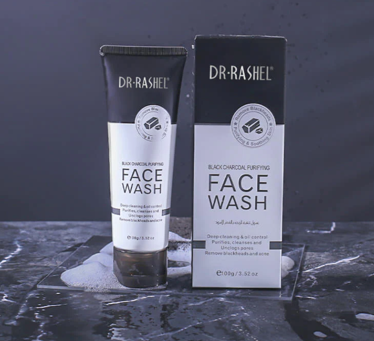 Dr Rashel Black Charcoal Purifying Face Wash - 100g