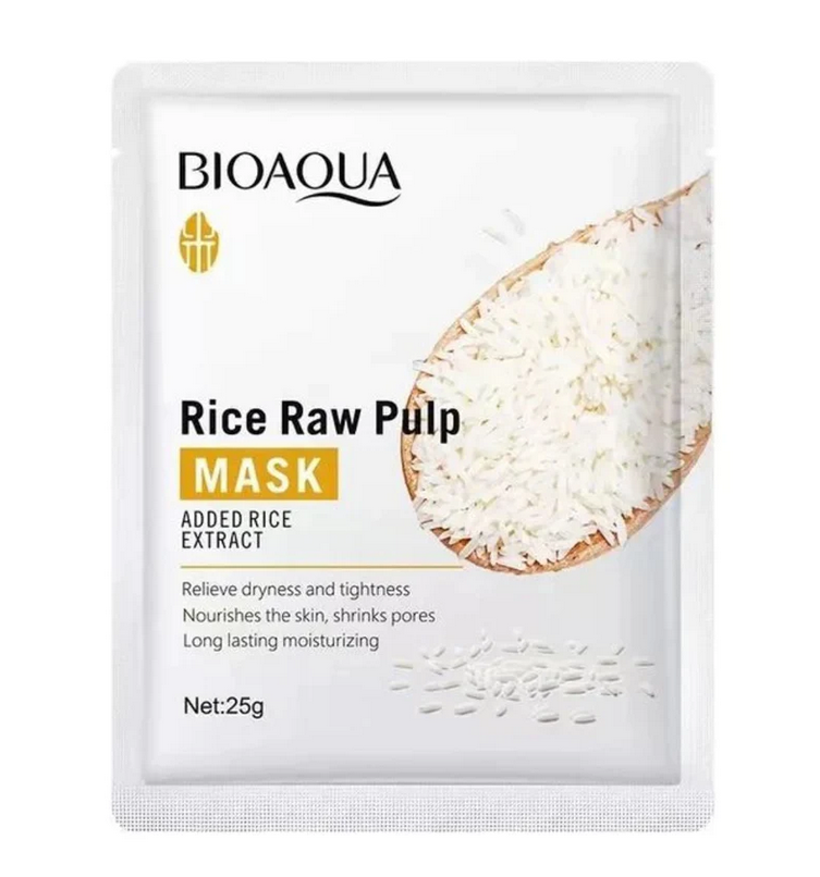 Bio Aqua Rice Raw Pulp Moisturizing Face Mask Sheet