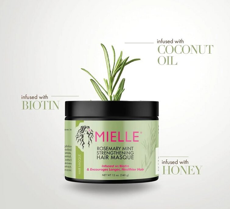 Mielle Rosemary Mint Strengthening Hair Masque - 340g