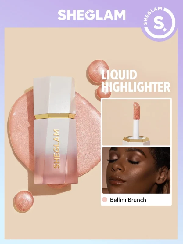 SHEGLAM Glow Bloom Liquid Highlighter - Bellini Brunch