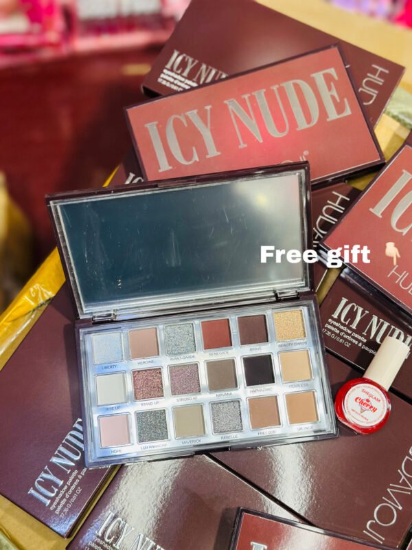 Hudamoji ICE NUDE EYESHADOW PALETTE with free gift
