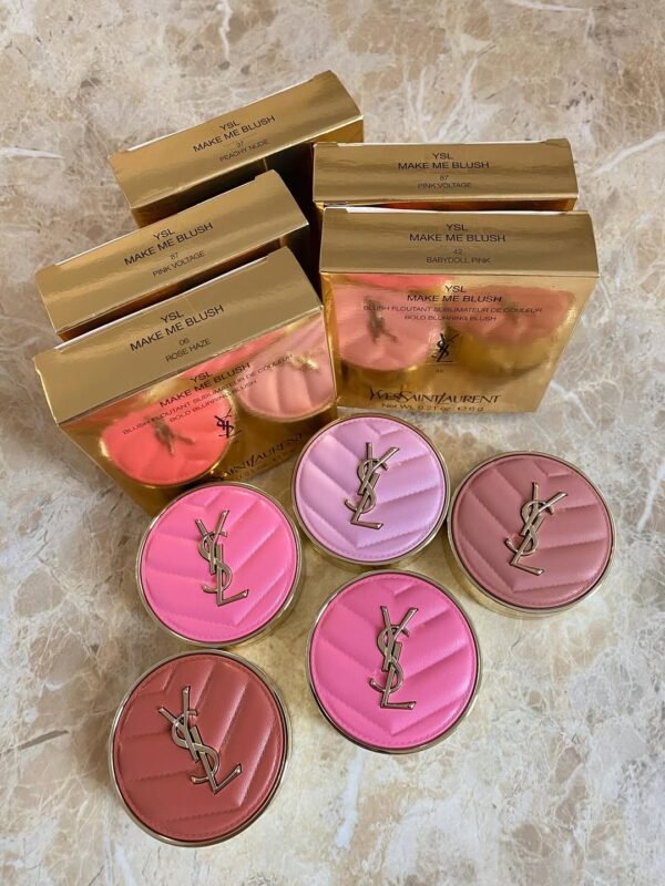 Ysl blush make me blush 24h buildable blurring powder blush (shade baby doll pink - cool baby pink)